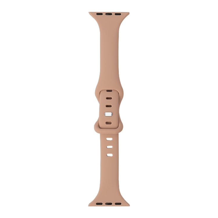 Slimming 8-buckle Silicone Replacement Strap Watchband, For Apple Watch Series 7 41mm / & 6 & SE & 5 & 4 40mm, For Apple Watch Series 7 45mm / & 6 & SE & 5 & 4 44mm
