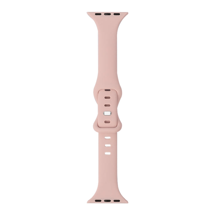 Slimming 8-buckle Silicone Replacement Strap Watchband, For Apple Watch Series 7 41mm / & 6 & SE & 5 & 4 40mm, For Apple Watch Series 7 45mm / & 6 & SE & 5 & 4 44mm