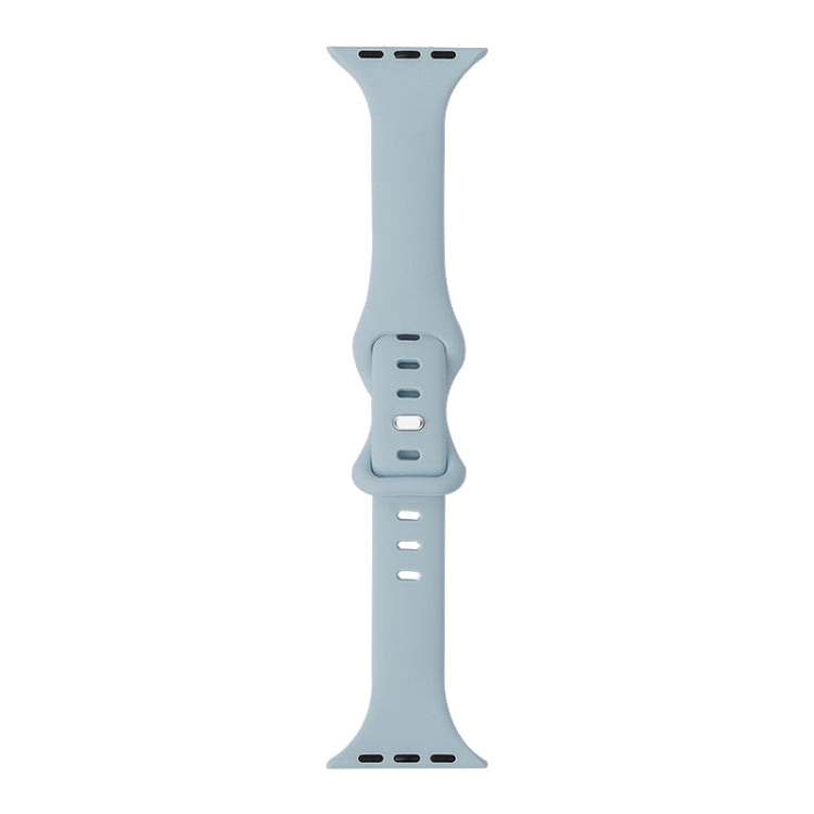Slimming 8-buckle Silicone Replacement Strap Watchband, For Apple Watch Series 7 41mm / & 6 & SE & 5 & 4 40mm, For Apple Watch Series 7 45mm / & 6 & SE & 5 & 4 44mm
