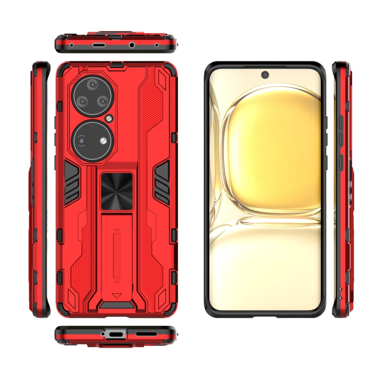 Supersonic PC + TPU Shock-proof Protective Case with Holder, For Huawei P50 Pro