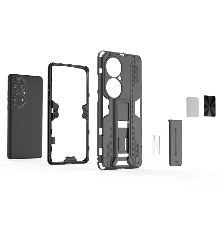 Supersonic PC + TPU Shock-proof Protective Case with Holder, For Huawei P50 Pro