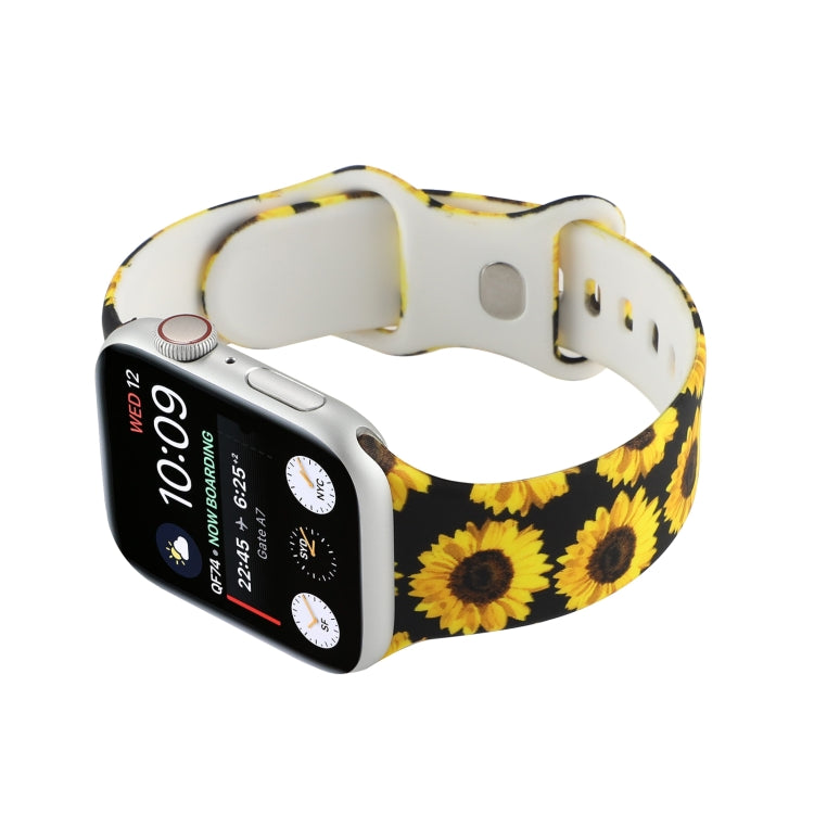 8-buckle Printed Replacement Strap Watchband For Apple Watch Series, 7 45mm / 6 & SE & 5 & 4 44mm / 3 & 2 & 1 42mm, 7 41mm / 6 & SE & 5 & 4 40mm / 3 & 2 & 1 38mm