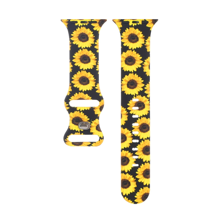 8-buckle Printed Replacement Strap Watchband For Apple Watch Series, 7 45mm / 6 & SE & 5 & 4 44mm / 3 & 2 & 1 42mm, 7 41mm / 6 & SE & 5 & 4 40mm / 3 & 2 & 1 38mm