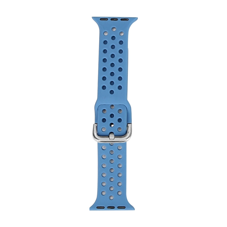 Silicone Replacement Watchband For Apple Watch Series, 7 45mm / 6 & SE & 5 & 4 44mm / 3 & 2 & 1 42mm