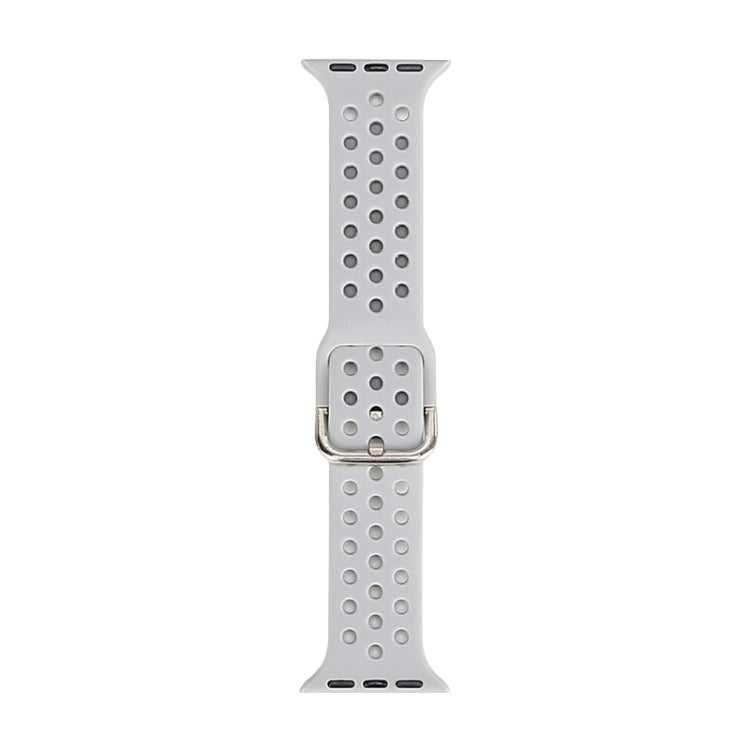 Silicone Replacement Watchband For Apple Watch Series, 7 45mm / 6 & SE & 5 & 4 44mm / 3 & 2 & 1 42mm