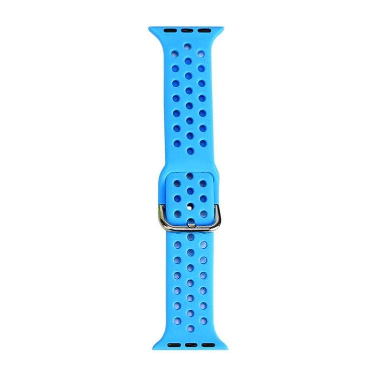 Silicone Replacement Watchband For Apple Watch Series, 7 45mm / 6 & SE & 5 & 4 44mm / 3 & 2 & 1 42mm