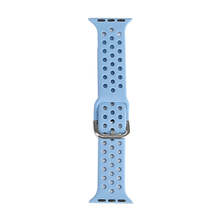 Silicone Replacement Watchband For Apple Watch Series, 7 45mm / 6 & SE & 5 & 4 44mm / 3 & 2 & 1 42mm