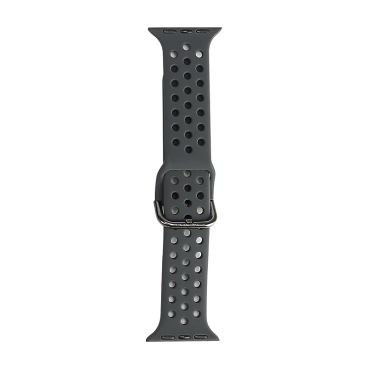 Silicone Replacement Watchband For Apple Watch Series, 7 45mm / 6 & SE & 5 & 4 44mm / 3 & 2 & 1 42mm