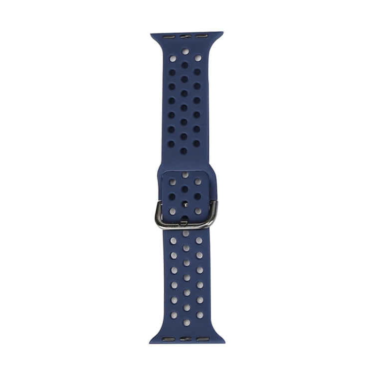 Silicone Replacement Watchband For Apple Watch Series, 7 45mm / 6 & SE & 5 & 4 44mm / 3 & 2 & 1 42mm