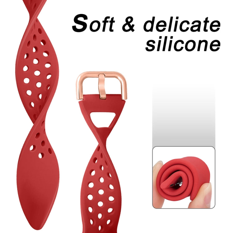 Silicone Replacement Watchband For Apple Watch Series, 7 45mm / 6 & SE & 5 & 4 44mm / 3 & 2 & 1 42mm
