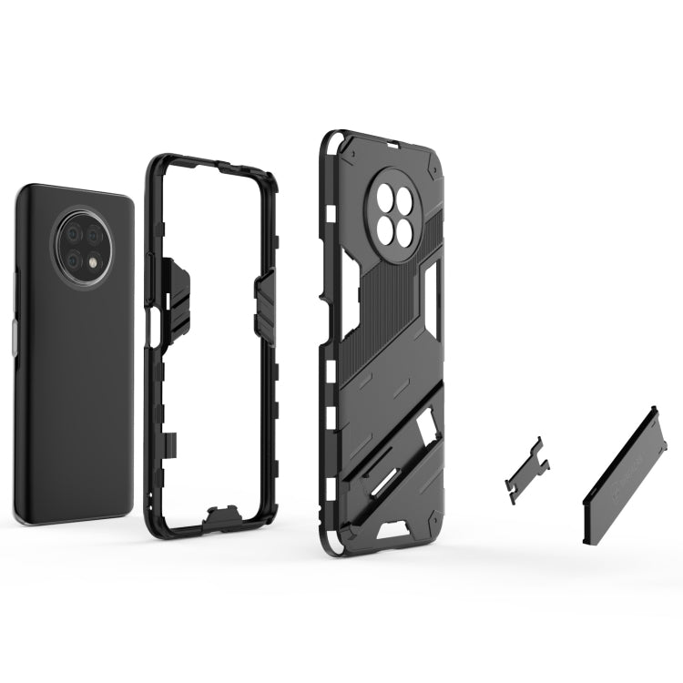 Punk Armor 2 in 1 PC + TPU Shockproof Case with Invisible Holder, For Honor X20, For OPPO Realme GT Explorer Master