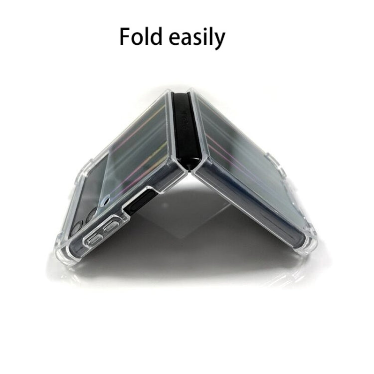 For Samsung Galaxy Z Flip4 Aurora PC + TPU Clear Four-corner Shockproof Phone Case