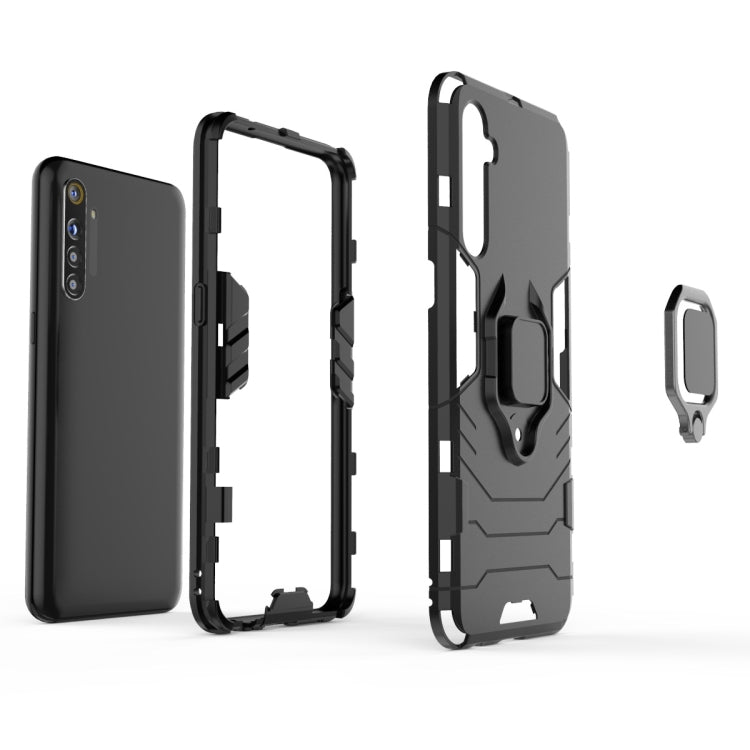 Shockproof PC + TPU Protective Case with Magnetic Ring Holder, For OPPO Realme Honor 20 Lite