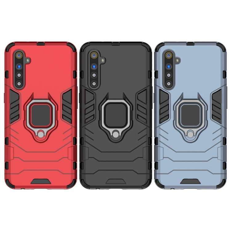 Shockproof PC + TPU Protective Case with Magnetic Ring Holder, For OPPO Realme Honor 20 Lite
