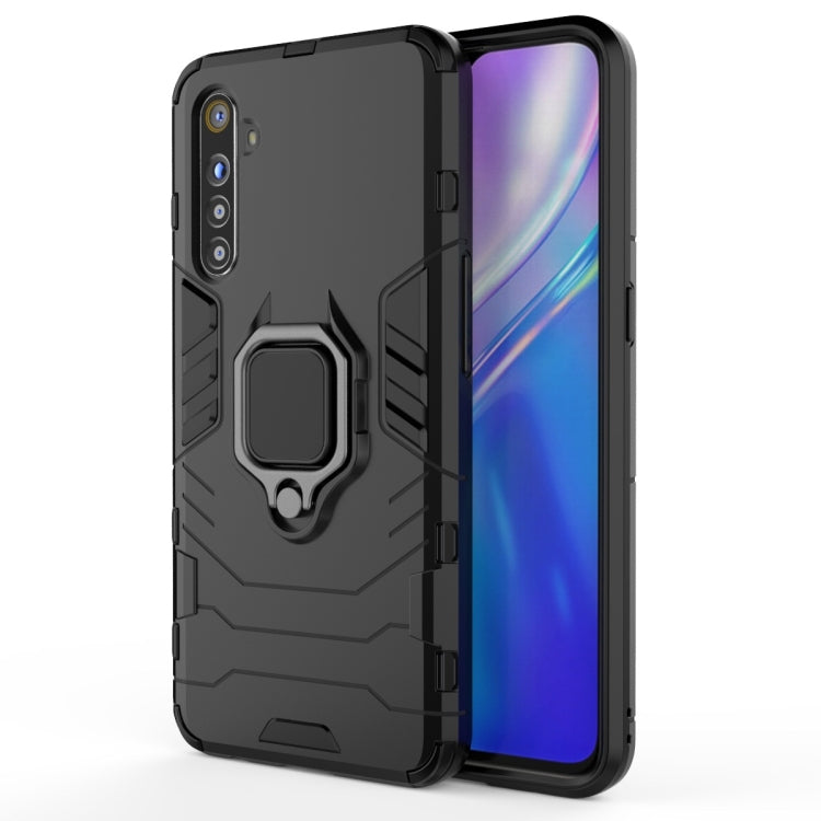 Shockproof PC + TPU Protective Case with Magnetic Ring Holder, For OPPO Realme Honor 20 Lite