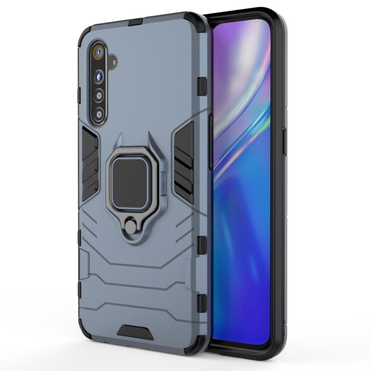 Shockproof PC + TPU Protective Case with Magnetic Ring Holder, For OPPO Realme Honor 20 Lite