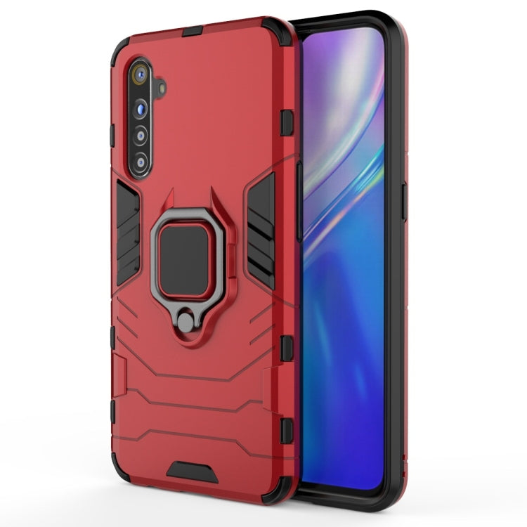 Shockproof PC + TPU Protective Case with Magnetic Ring Holder, For OPPO Realme Honor 20 Lite