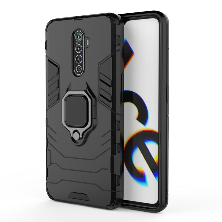Shockproof PC + TPU Protective Case with Magnetic Ring Holder, For OPPO Realme Honor 20 Lite