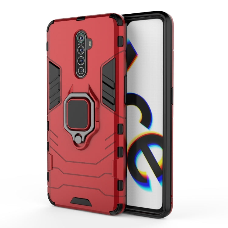 Shockproof PC + TPU Protective Case with Magnetic Ring Holder, For OPPO Realme Honor 20 Lite