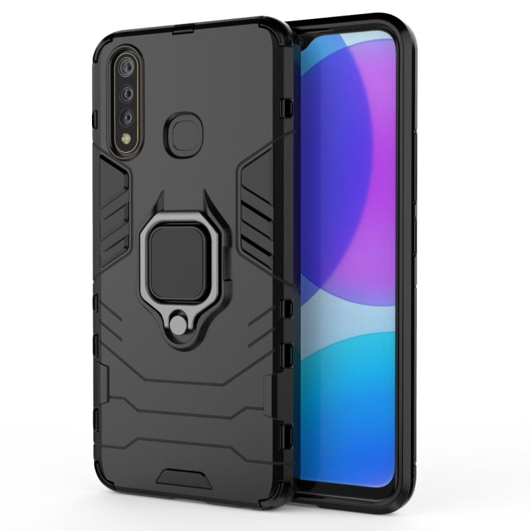 Shockproof PC + TPU Protective Case with Magnetic Ring Holder, For OPPO Realme Honor 20 Lite