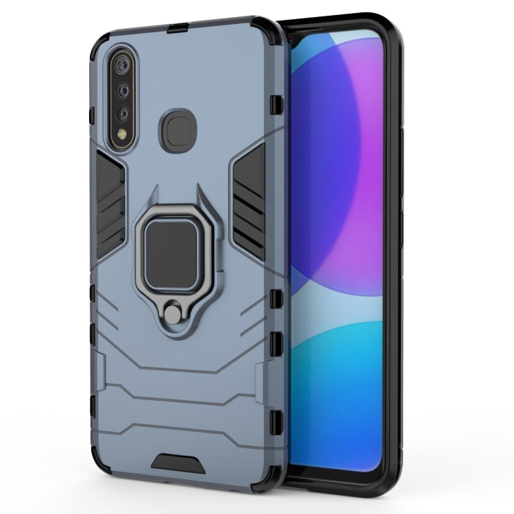 Shockproof PC + TPU Protective Case with Magnetic Ring Holder, For OPPO Realme Honor 20 Lite