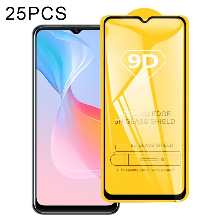 25 PCS 9D Full Glue Full Screen Tempered Glass Film