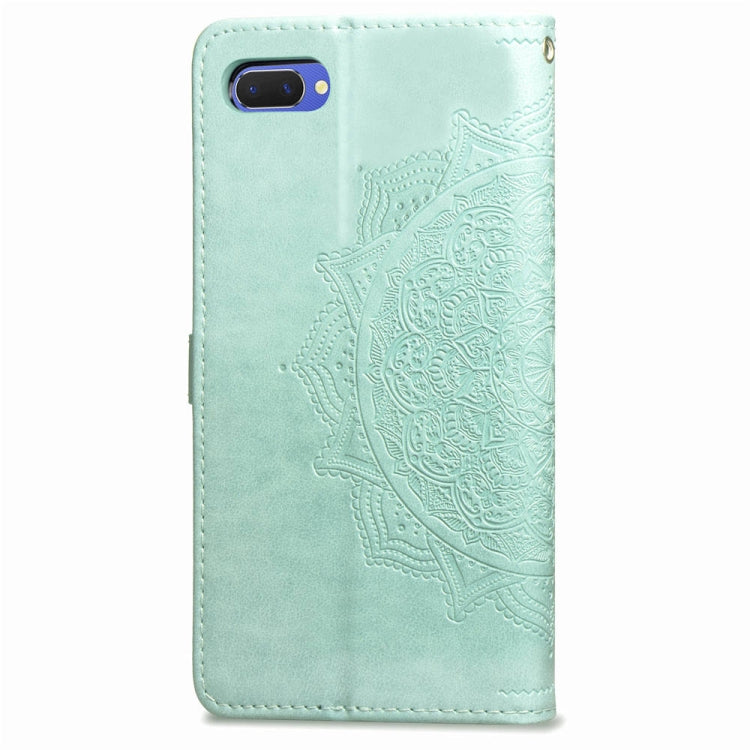 Embossed Mandala Pattern PC + TPU Horizontal Flip Leather Case with Holder & Card Slots, For OPPO A5