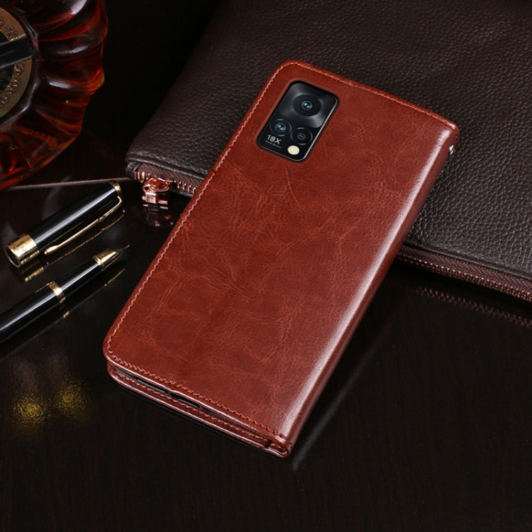 idewei Crazy Horse Texture Leather Case with Holder & Card Slots & Wallet, For Meizu 18x