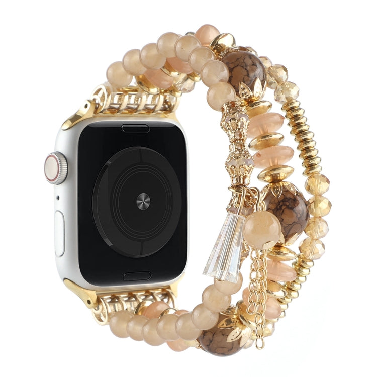 Pearl Strap Watchband For Apple Watch Series, 7 41mm / 6&SE&5&4 40mm / 3&2&1 38mm, 7 45mm / 6&SE&5&4 44mm / 3&2&1 42mm