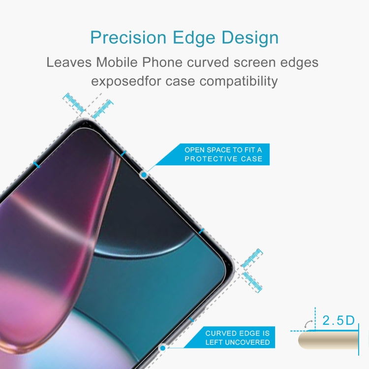 10 PCS 0.26mm 9H 2.5D Tempered Glass Film, For Motorola Edge