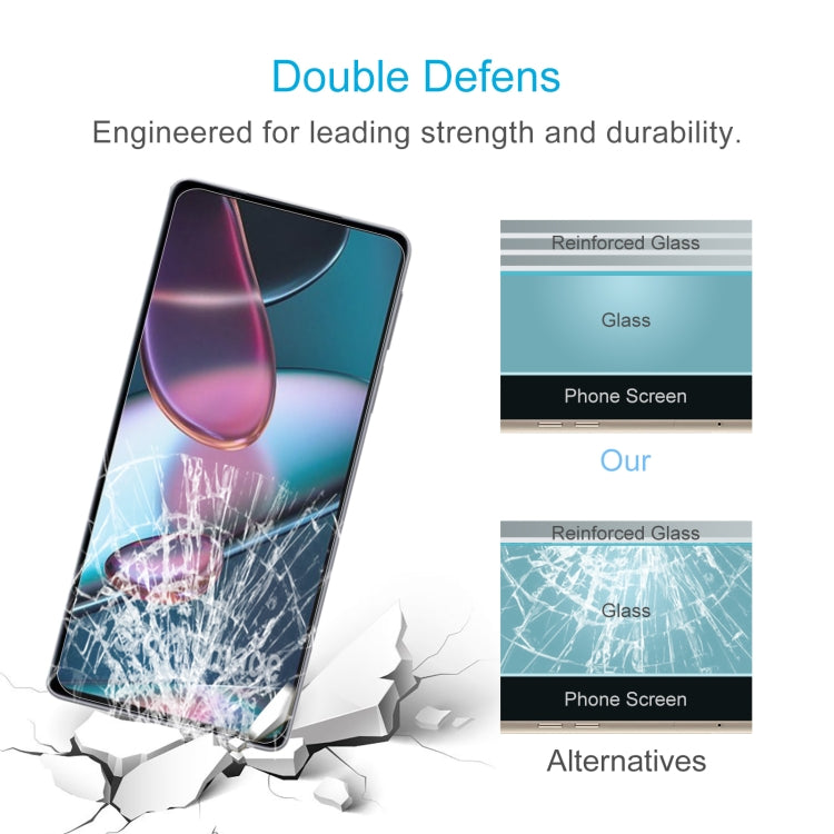 10 PCS 0.26mm 9H 2.5D Tempered Glass Film, For Motorola Edge