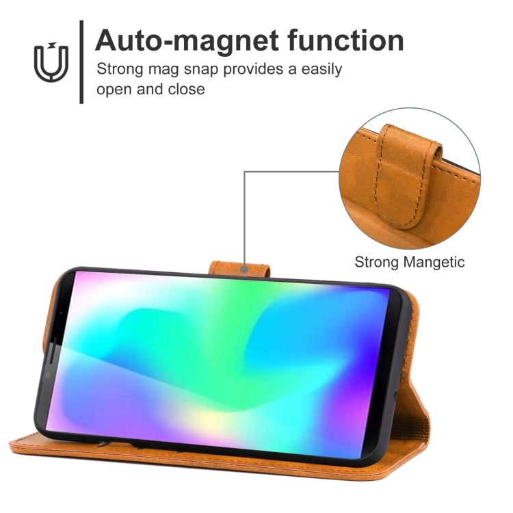 Leather Phone Case, For CUBOT X19, For LG K9, For Tecno POP 3, For Tecno Pouvoir 4, For ZTE Blade V10, For ZTE nubia Z18, For Sony Ericsson Xperia 10 II