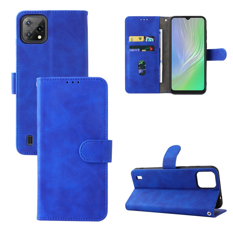 Skin Feel Magnetic Buckle Leather Phone Case, For Blackview A55