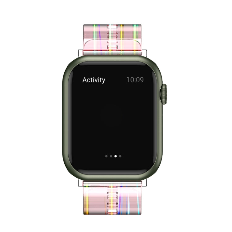 Aurora Transparent Silicone Watchband For Apple Watch Series, 7 41mm / 6&SE&5&4 40mm / 3&2&1 38mm, 7 45mm / 6&SE&5&4 44mm / 3&2&1 42mm