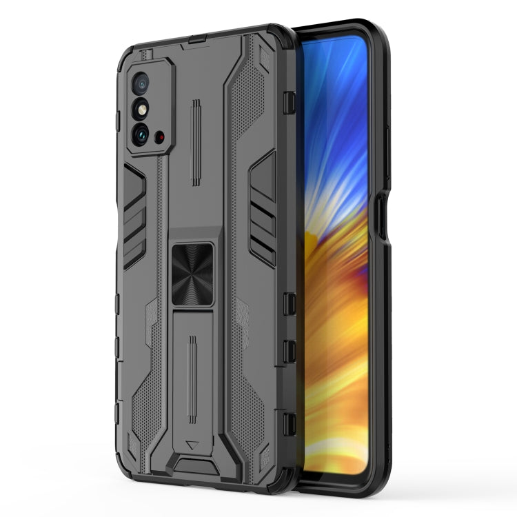 Supersonic PC + TPU Shock-proof Protective Phone Case with Holder, For Xiaomi Poco X4 Pro 5G, For Honor X10 Max 5G