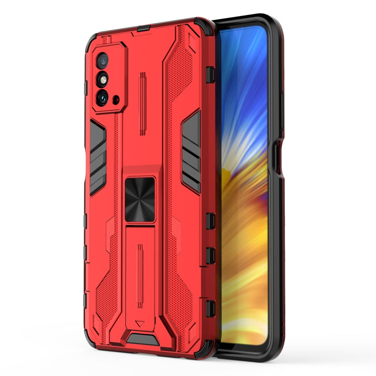 Supersonic PC + TPU Shock-proof Protective Phone Case with Holder, For Xiaomi Poco X4 Pro 5G, For Honor X10 Max 5G