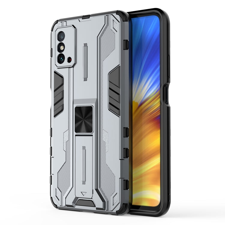 Supersonic PC + TPU Shock-proof Protective Phone Case with Holder, For Xiaomi Poco X4 Pro 5G, For Honor X10 Max 5G