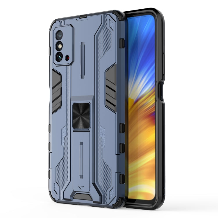 Supersonic PC + TPU Shock-proof Protective Phone Case with Holder, For Xiaomi Poco X4 Pro 5G, For Honor X10 Max 5G