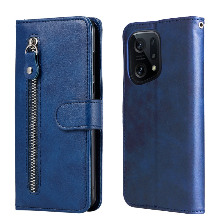 Fashion Calf Texture Zipper Horizontal Flip Leather Case, For OPPO Find X5 Pro