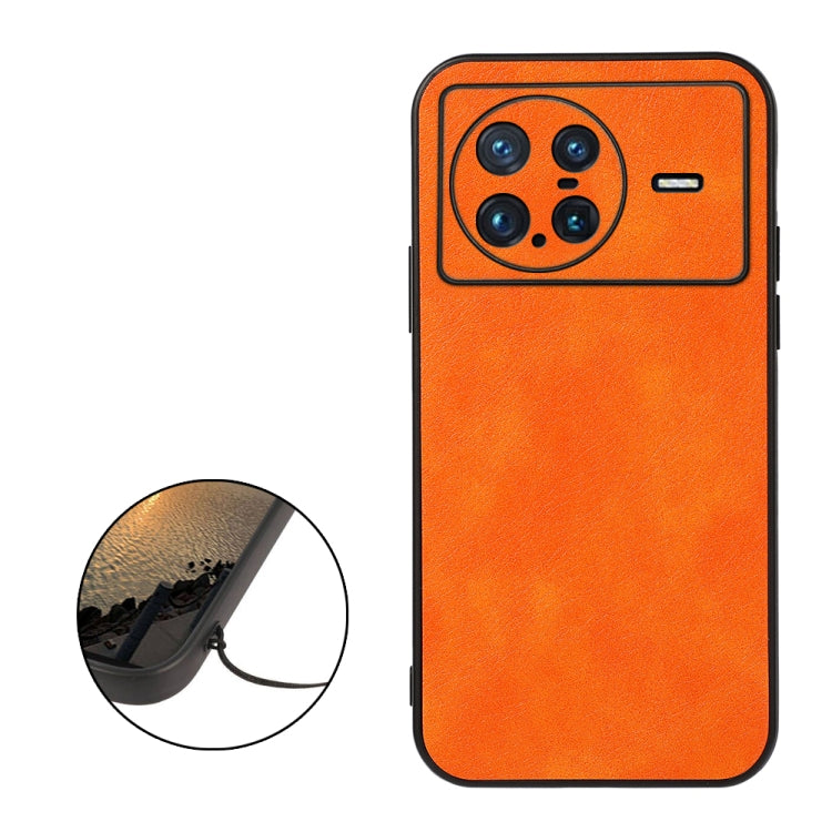 Accurate Hole Two-color Litchi Texture PU Phone Case, For vivo X Note