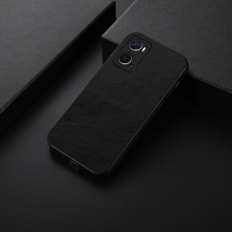 Two-color Litchi Texture PU Phone Case, For OPPO A76