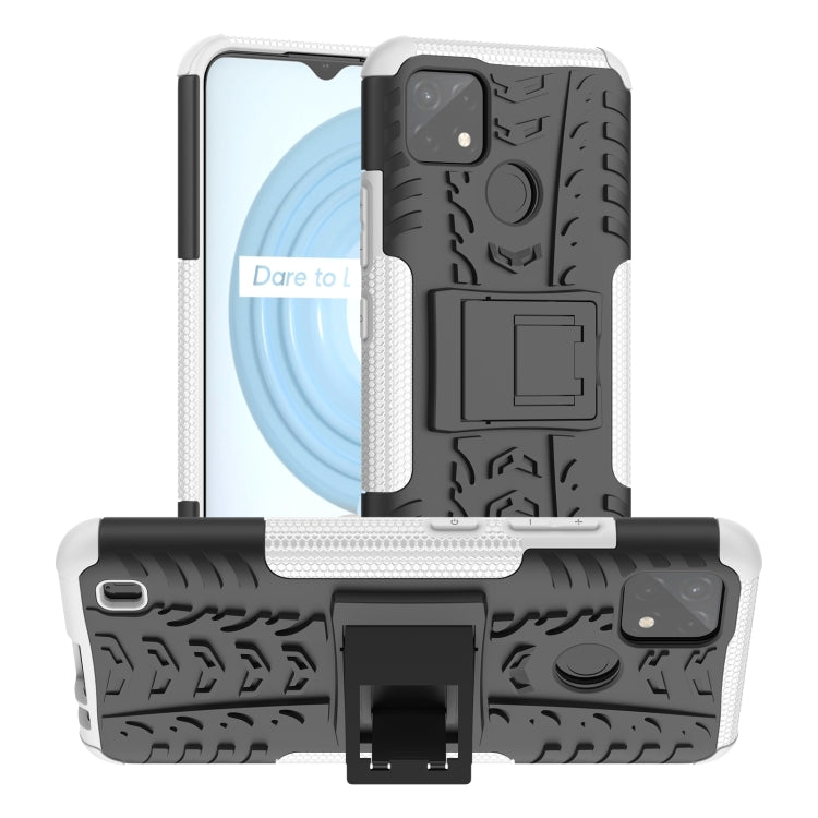 Tire Texture TPU + PC Phone Case with Holder, For OPPO Realme C21Y, For Motorola Moto G22/E32, For OPPO Realme C35