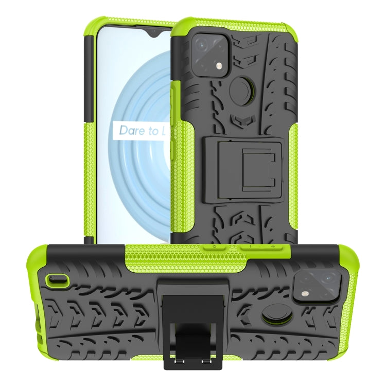 Tire Texture TPU + PC Phone Case with Holder, For OPPO Realme C21Y, For Motorola Moto G22/E32, For OPPO Realme C35
