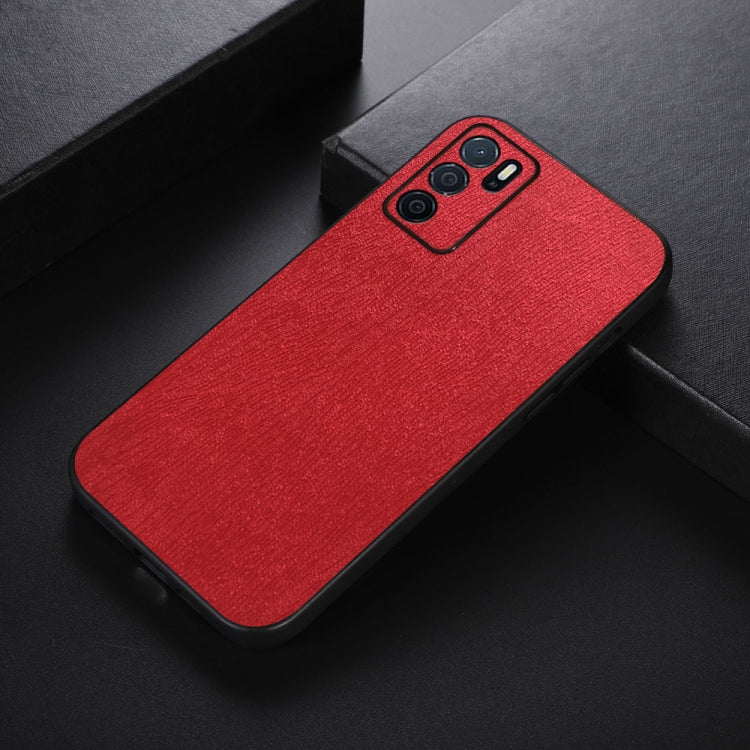 Wood Texture PU Phone Case, For OPPO A16