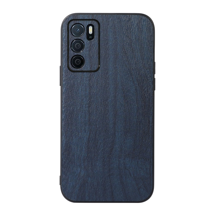 Wood Texture PU Phone Case, For OPPO A16