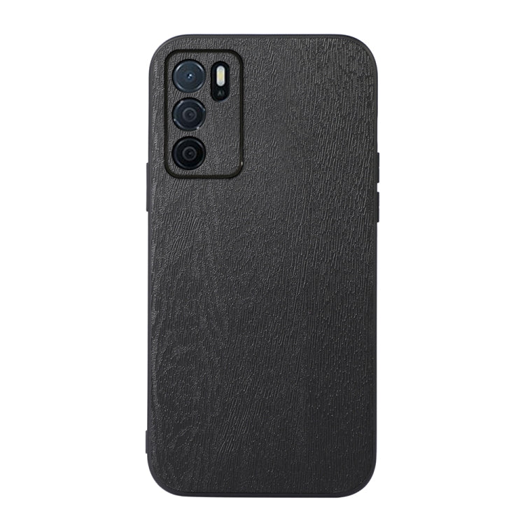 Wood Texture PU Phone Case, For OPPO A16