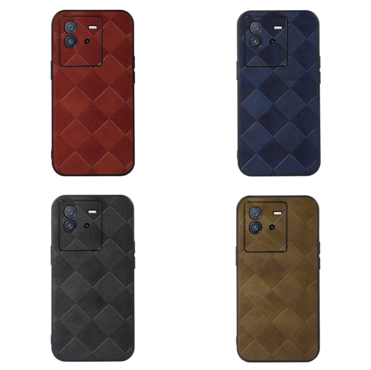 Weave Plaid PU Phone Case, For vivo iQOO Neo6, For Xiaomi 12 Lite, For Samsung Galaxy A13 4G