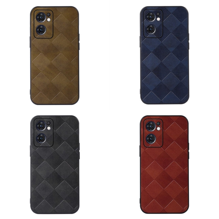 Weave Plaid PU Phone Case, For OPPO Reno7 5G International Version / Find X5 Lite, For OPPO Reno7 5G Chinese Version, For OPPO Reno7 Pro, For Sony Xperia 1 IV