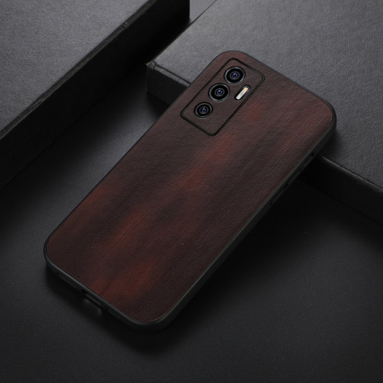 Yellow Cow Texture PU Phone Case, For vivo S10e 5G / V23e, For vivo Y75 5G