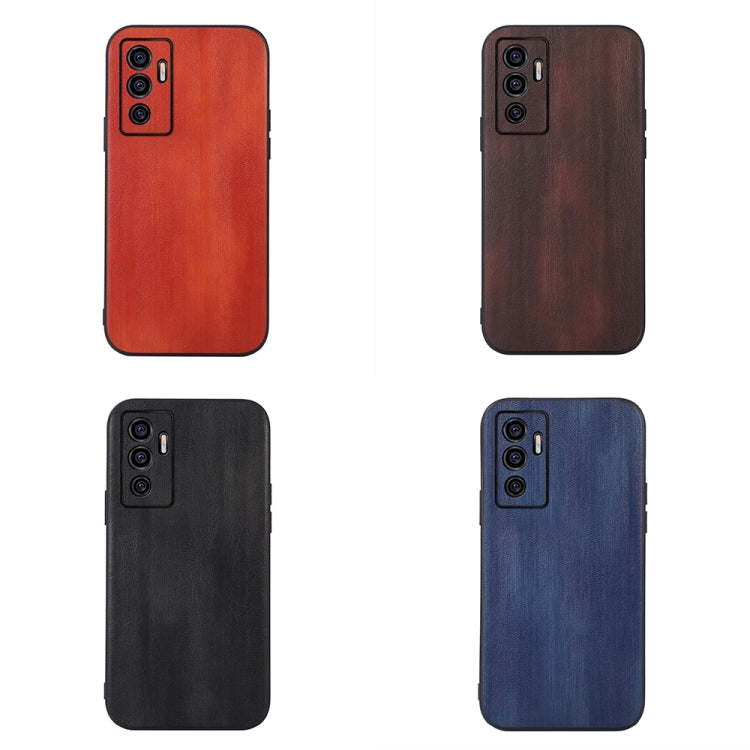 Yellow Cow Texture PU Phone Case, For vivo S10e 5G / V23e, For vivo Y75 5G